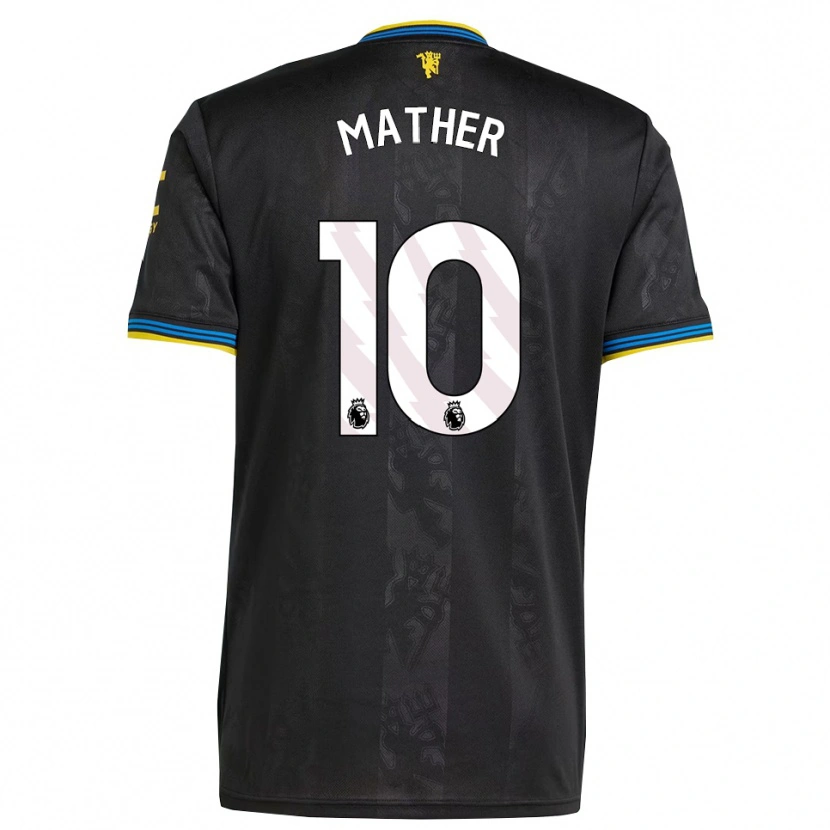 Danxen Kvinder Sam Mather #10 Sort Gul Blå Tredje Sæt Spillertrøjer 2025/26 Trøje T-Shirt
