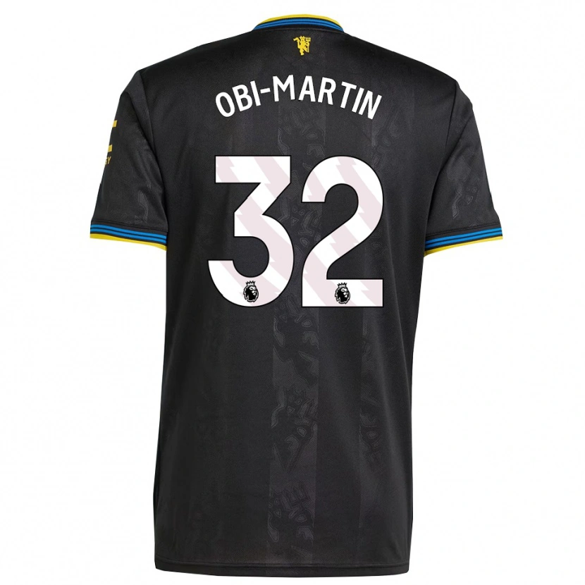 Danxen Kvinder Chido Obi #32 Sort Gul Blå Tredje Sæt Spillertrøjer 2025/26 Trøje T-Shirt