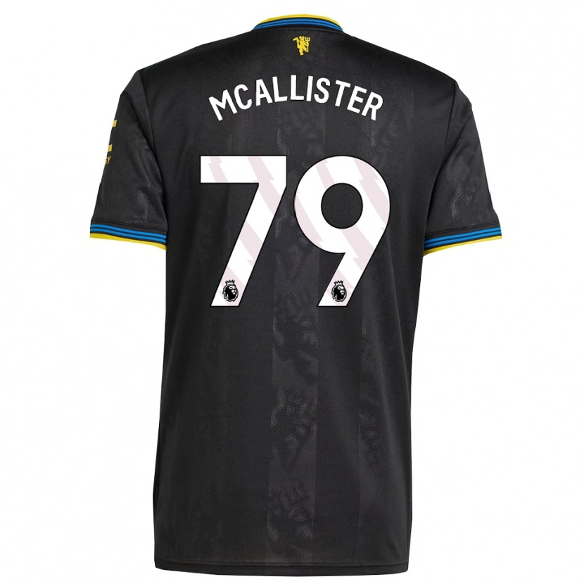 Danxen Kvinder Finley Mcallister #79 Sort Gul Blå Tredje Sæt Spillertrøjer 2025/26 Trøje T-Shirt