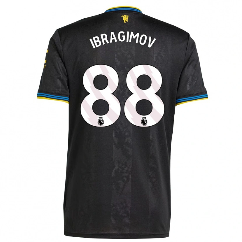 Danxen Kvinder Amir Ibragimov #88 Sort Gul Blå Tredje Sæt Spillertrøjer 2025/26 Trøje T-Shirt