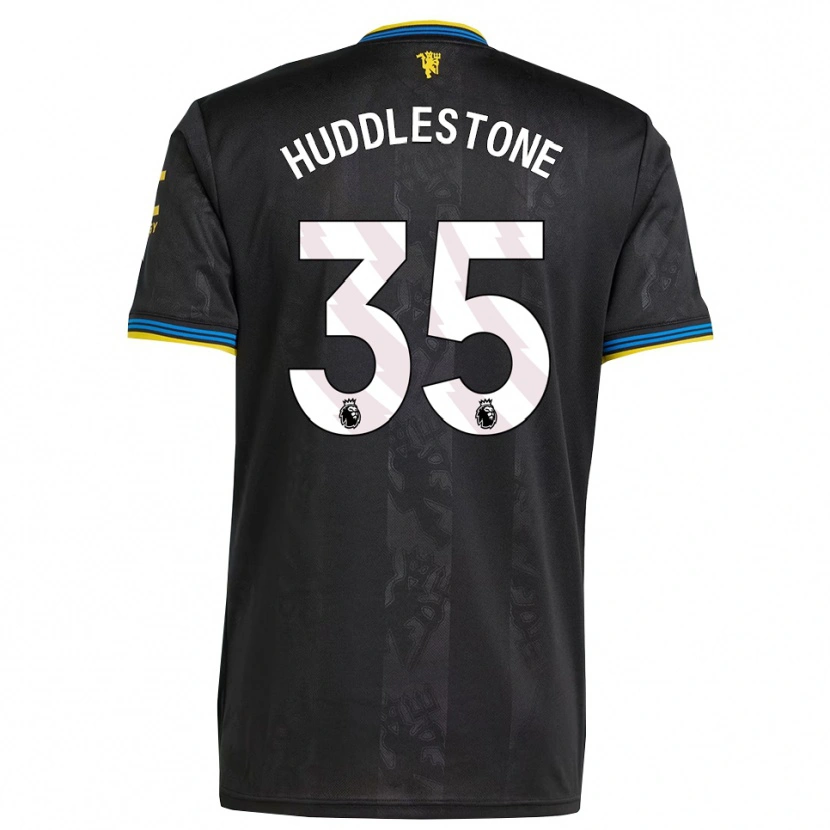 Danxen Kvinder Tom Huddlestone #35 Sort Gul Blå Tredje Sæt Spillertrøjer 2025/26 Trøje T-Shirt