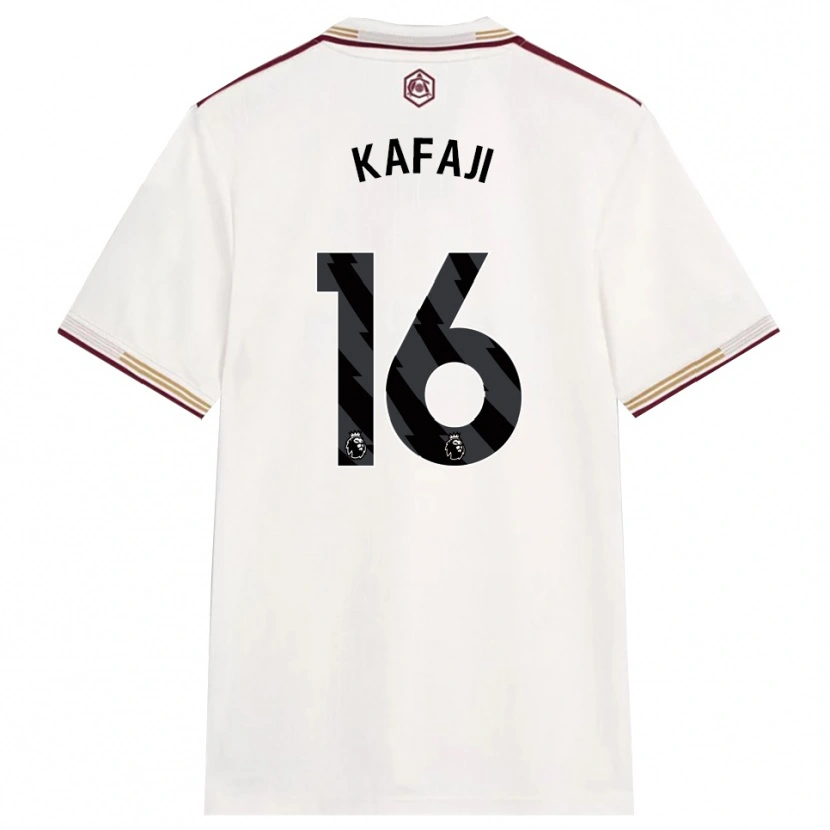 Danxen Kvinder Rosa Kafaji #16 Off White Bourgogne Tredje Sæt Spillertrøjer 2025/26 Trøje T-Shirt