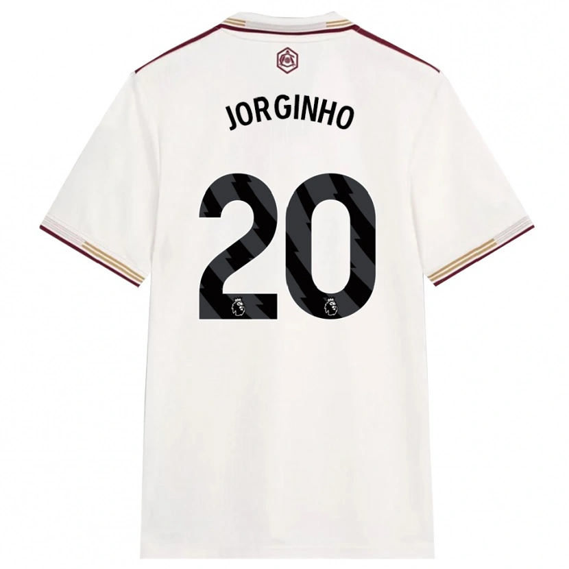 Danxen Kvinder Jorginho #20 Off White Bourgogne Tredje Sæt Spillertrøjer 2025/26 Trøje T-Shirt