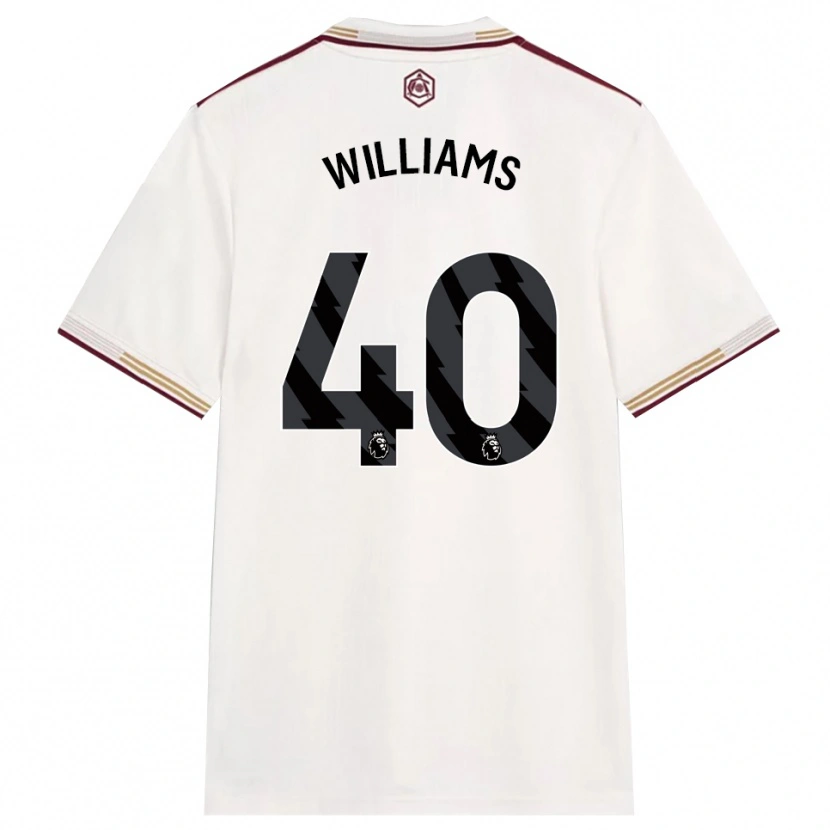 Danxen Kvinder Naomi Williams #40 Off White Bourgogne Tredje Sæt Spillertrøjer 2025/26 Trøje T-Shirt