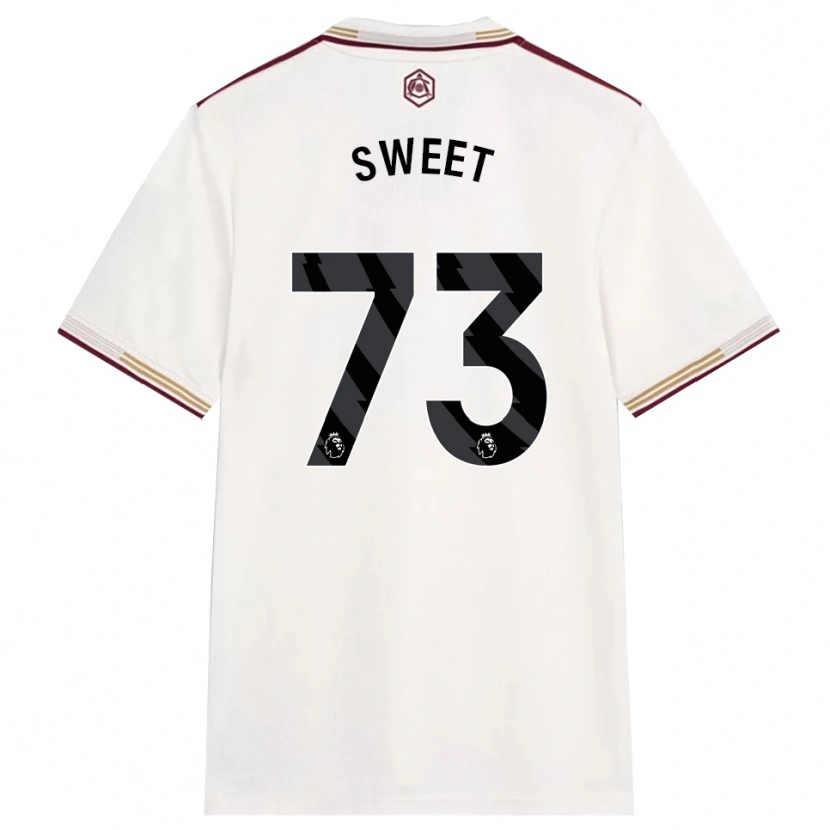 Danxen Kvinder James Sweet #73 Off White Bourgogne Tredje Sæt Spillertrøjer 2025/26 Trøje T-Shirt