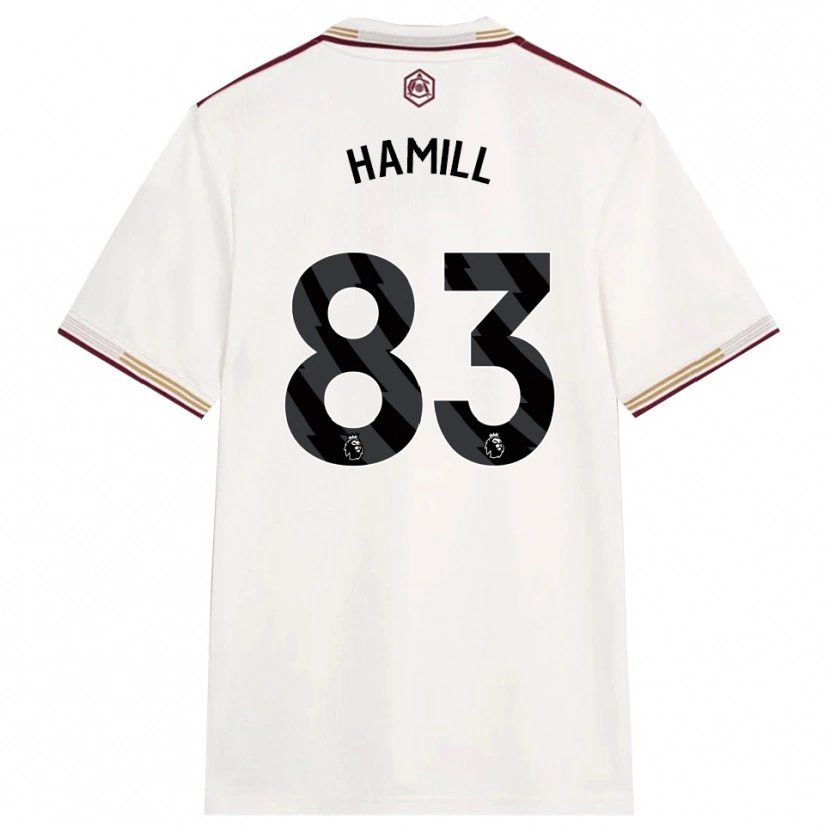 Danxen Kvinder Callan Hamill #83 Off White Bourgogne Tredje Sæt Spillertrøjer 2025/26 Trøje T-Shirt