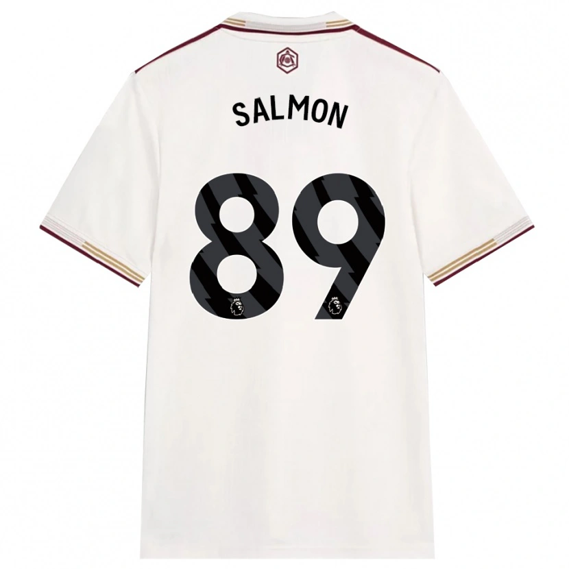 Danxen Kvinder Marli Salmon #89 Off White Bourgogne Tredje Sæt Spillertrøjer 2025/26 Trøje T-Shirt