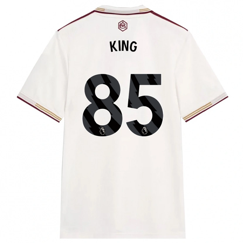Danxen Kvinder Josiah King #85 Off White Bourgogne Tredje Sæt Spillertrøjer 2025/26 Trøje T-Shirt