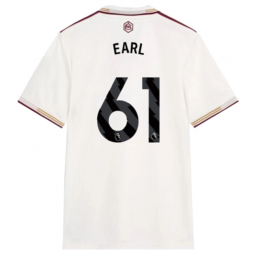 Danxen Kvinder Madison Earl #61 Off White Bourgogne Tredje Sæt Spillertrøjer 2025/26 Trøje T-Shirt