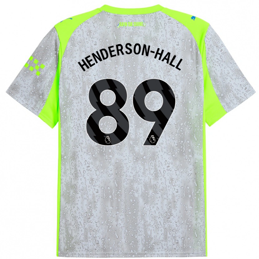 Danxen Kvinder Matty Henderson-Hall #89 Grå Gul Tredje Sæt Spillertrøjer 2025/26 Trøje T-Shirt