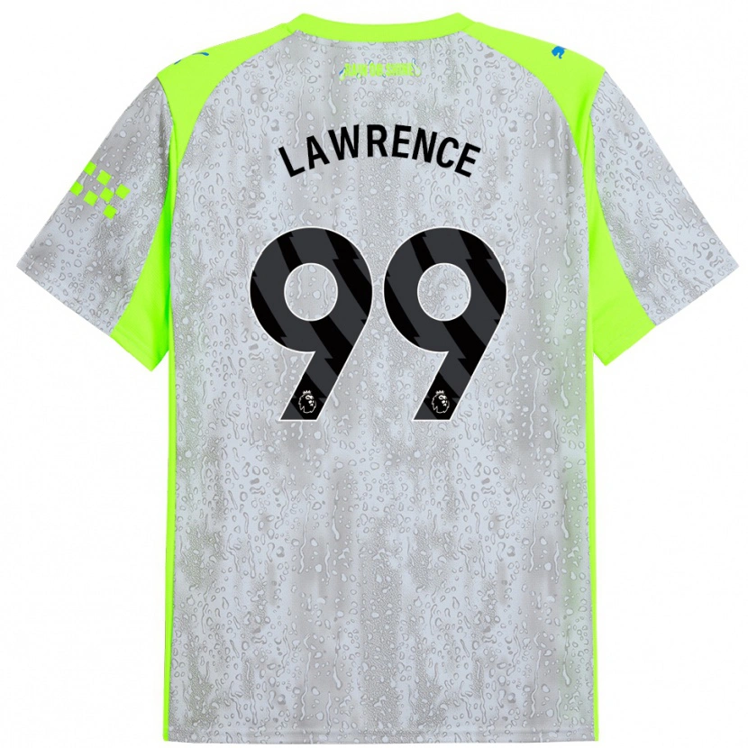 Danxen Kvinder Emilio Lawrence #99 Grå Gul Tredje Sæt Spillertrøjer 2025/26 Trøje T-Shirt