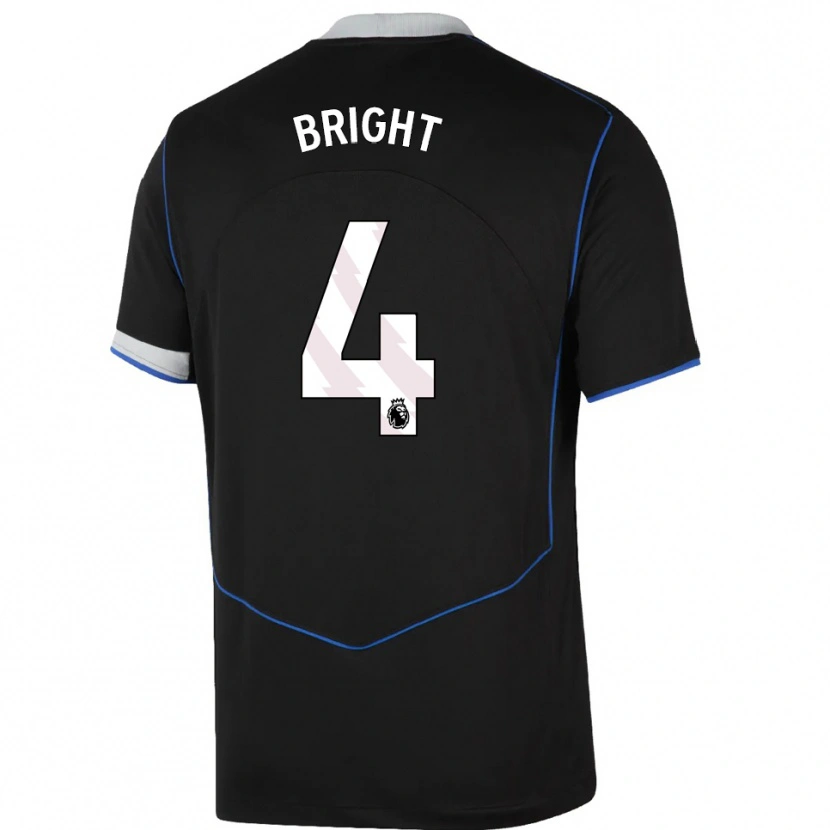 Danxen Kvinder Millie Bright #4 Sort Blå Sølv Tredje Sæt Spillertrøjer 2025/26 Trøje T-Shirt