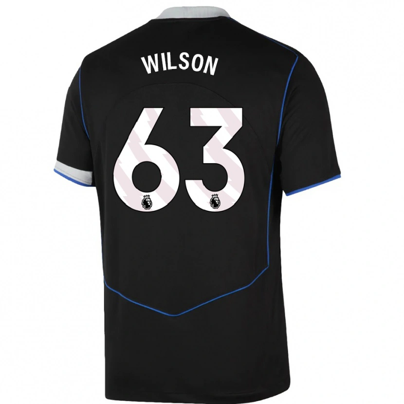 Danxen Kvinder Kaiden Wilson #63 Sort Blå Sølv Tredje Sæt Spillertrøjer 2025/26 Trøje T-Shirt