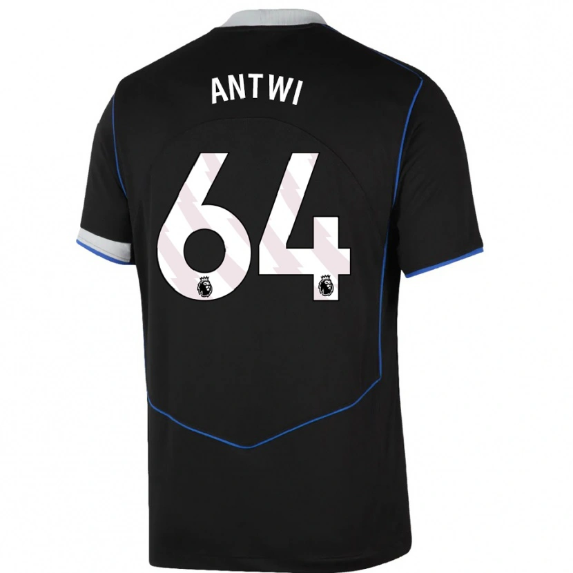 Danxen Kvinder Genesis Antwi #64 Sort Blå Sølv Tredje Sæt Spillertrøjer 2025/26 Trøje T-Shirt