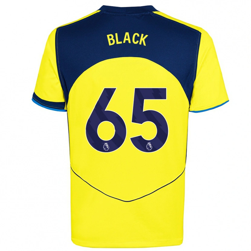 Danxen Kvinder Leo Black #65 Gul Navy Tredje Sæt Spillertrøjer 2025/26 Trøje T-Shirt