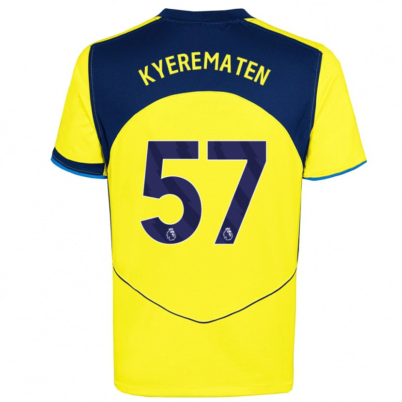 Danxen Kvinder Rio Kyerematen #57 Gul Navy Tredje Sæt Spillertrøjer 2025/26 Trøje T-Shirt