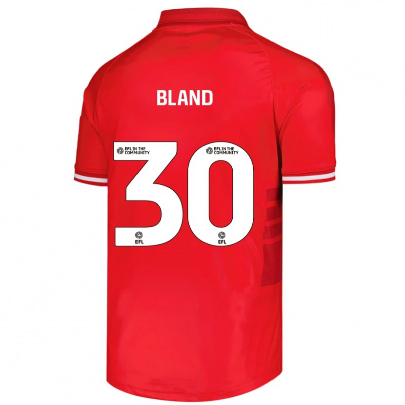 Danxen Børn Jonathan Bland #30 Rød Hvid Hjemmebane Spillertrøjer 2025/26 Trøje T-Shirt