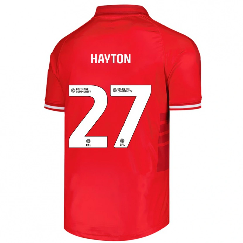 Danxen Børn Adam Hayton #27 Rød Hvid Hjemmebane Spillertrøjer 2025/26 Trøje T-Shirt