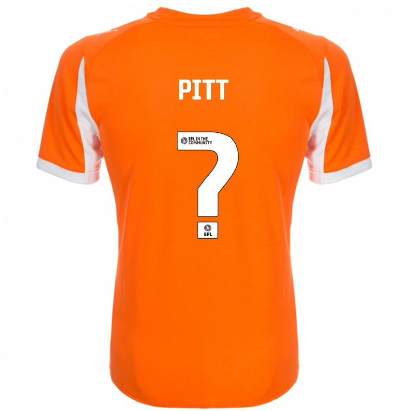 Danxen Børn Hannah Pitt #0 Orange Hvid Hjemmebane Spillertrøjer 2025/26 Trøje T-Shirt