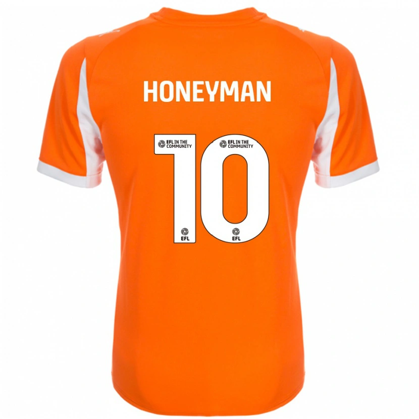 Danxen Børn George Honeyman #10 Orange Hvid Hjemmebane Spillertrøjer 2025/26 Trøje T-Shirt