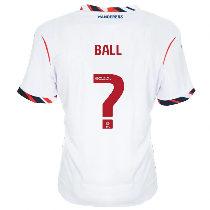 Danxen Børn Olivia Ball #0 Hvid Rød Hjemmebane Spillertrøjer 2025/26 Trøje T-Shirt