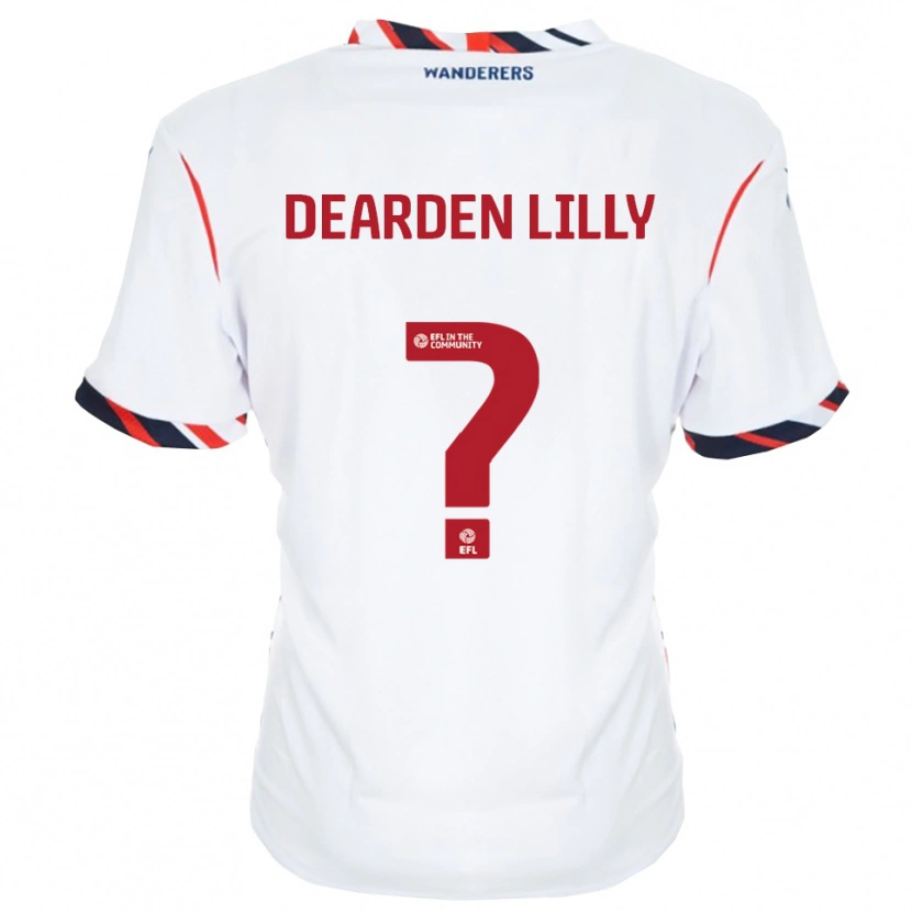 Danxen Børn Jessica Dearden-Lilly #0 Hvid Rød Hjemmebane Spillertrøjer 2025/26 Trøje T-Shirt