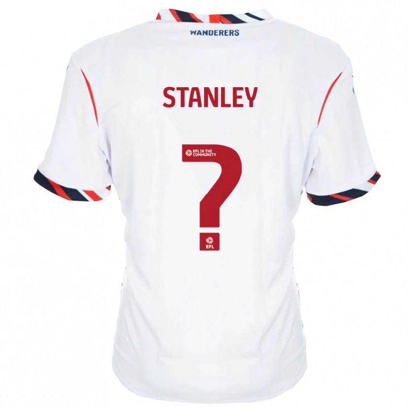 Danxen Børn Laila Stanley #0 Hvid Rød Hjemmebane Spillertrøjer 2025/26 Trøje T-Shirt