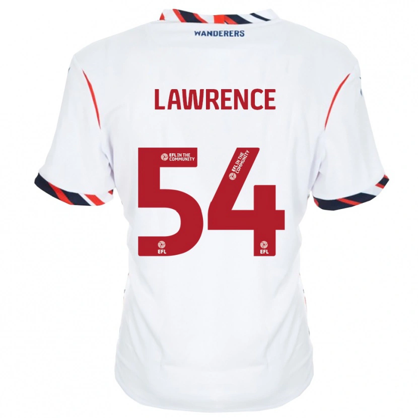 Danxen Børn Daeshon Lawrence #54 Hvid Rød Hjemmebane Spillertrøjer 2025/26 Trøje T-Shirt