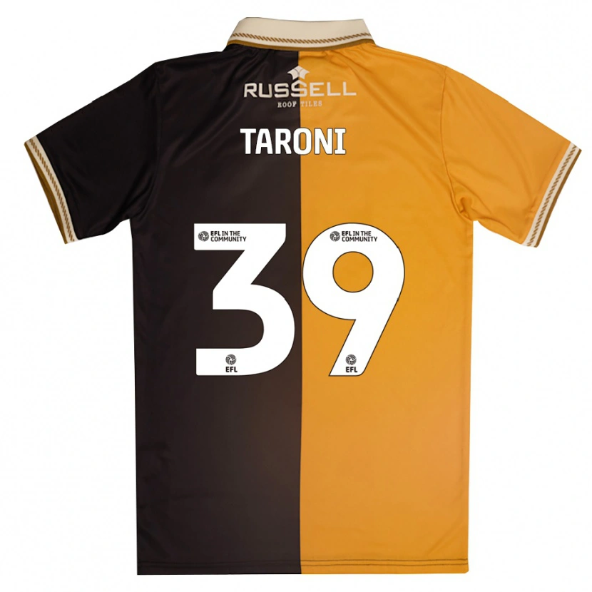 Danxen Børn Josh Taroni #39 Gul Sort Hjemmebane Spillertrøjer 2025/26 Trøje T-Shirt