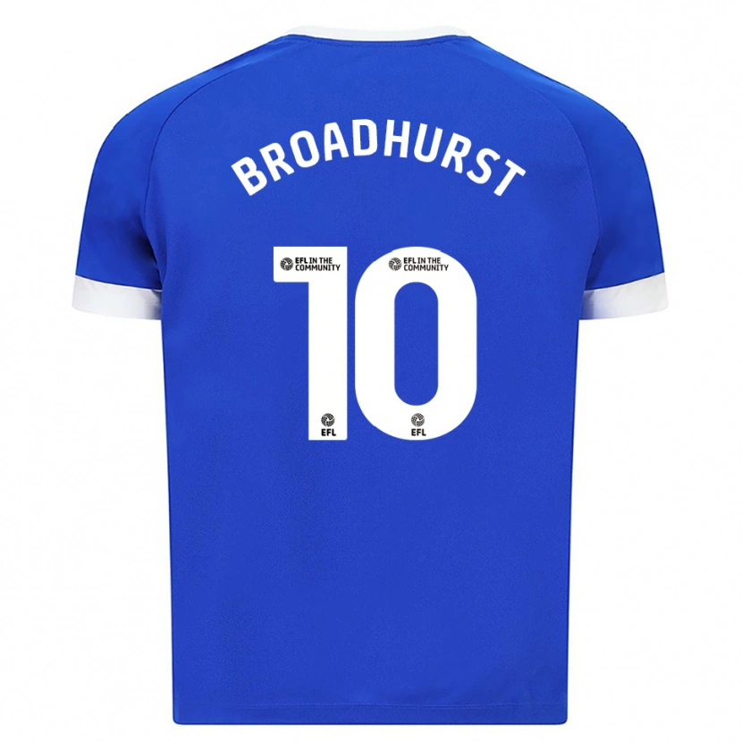 Danxen Børn Danielle Broadhurst #10 Blå Hvid Hjemmebane Spillertrøjer 2025/26 Trøje T-Shirt