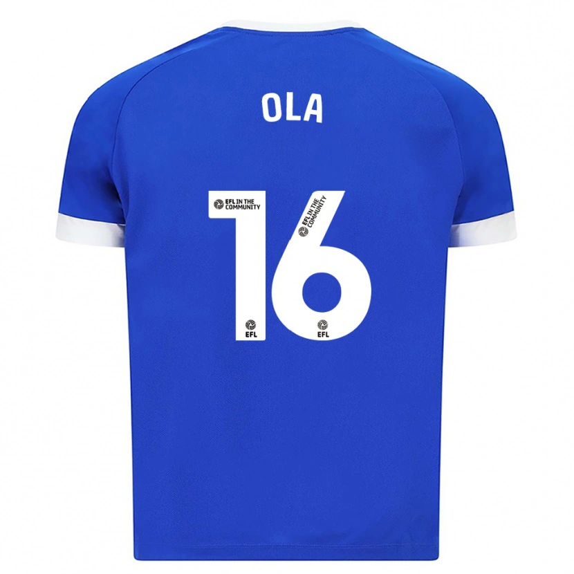 Danxen Børn Daniel Ola #16 Blå Hvid Hjemmebane Spillertrøjer 2025/26 Trøje T-Shirt