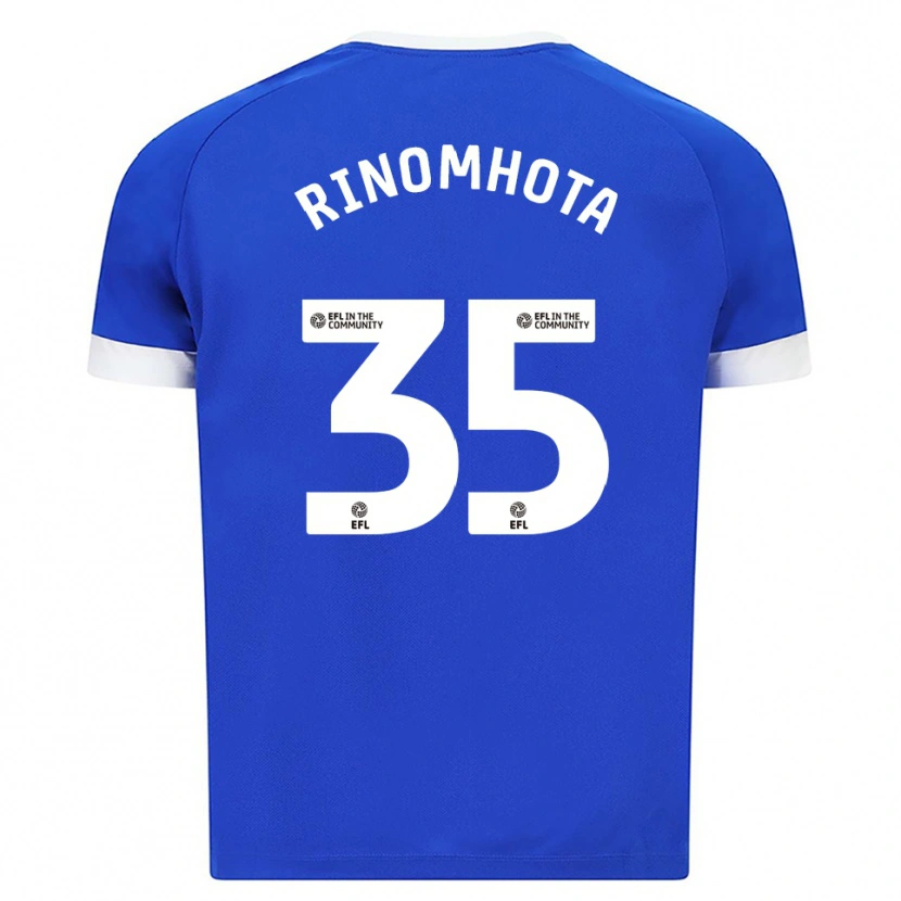 Danxen Børn Andy Rinomhota #35 Blå Hvid Hjemmebane Spillertrøjer 2025/26 Trøje T-Shirt