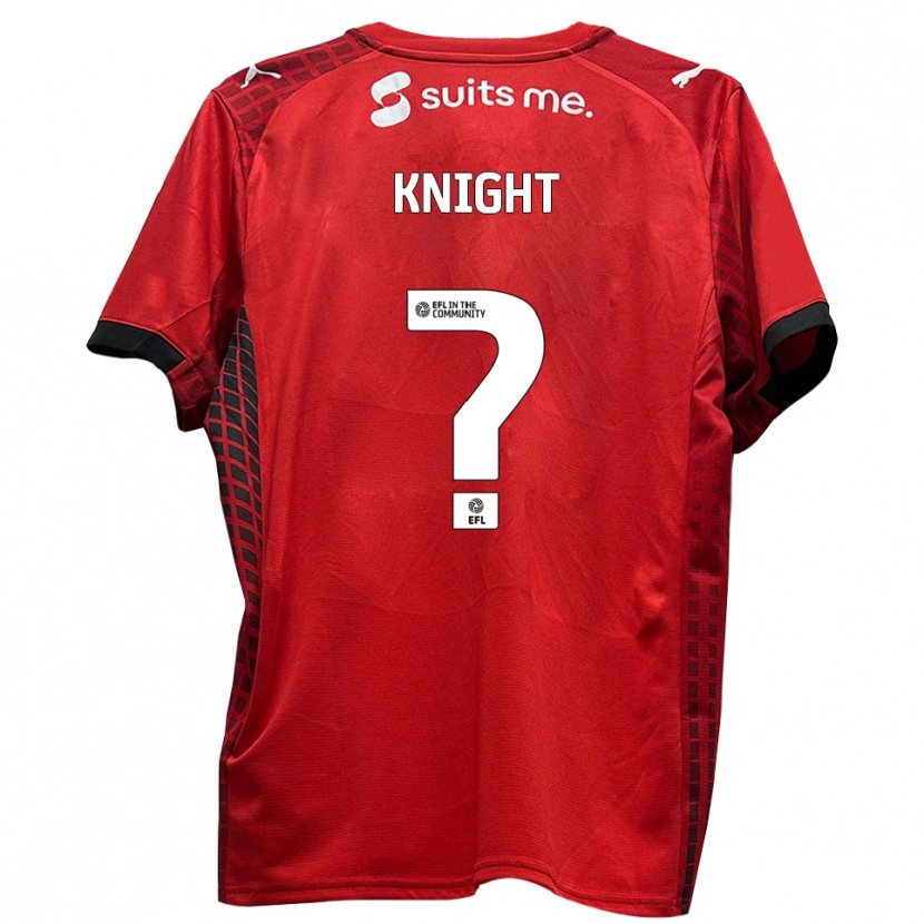 Danxen Børn Preston Knight #0 Rød Sort Hjemmebane Spillertrøjer 2025/26 Trøje T-Shirt