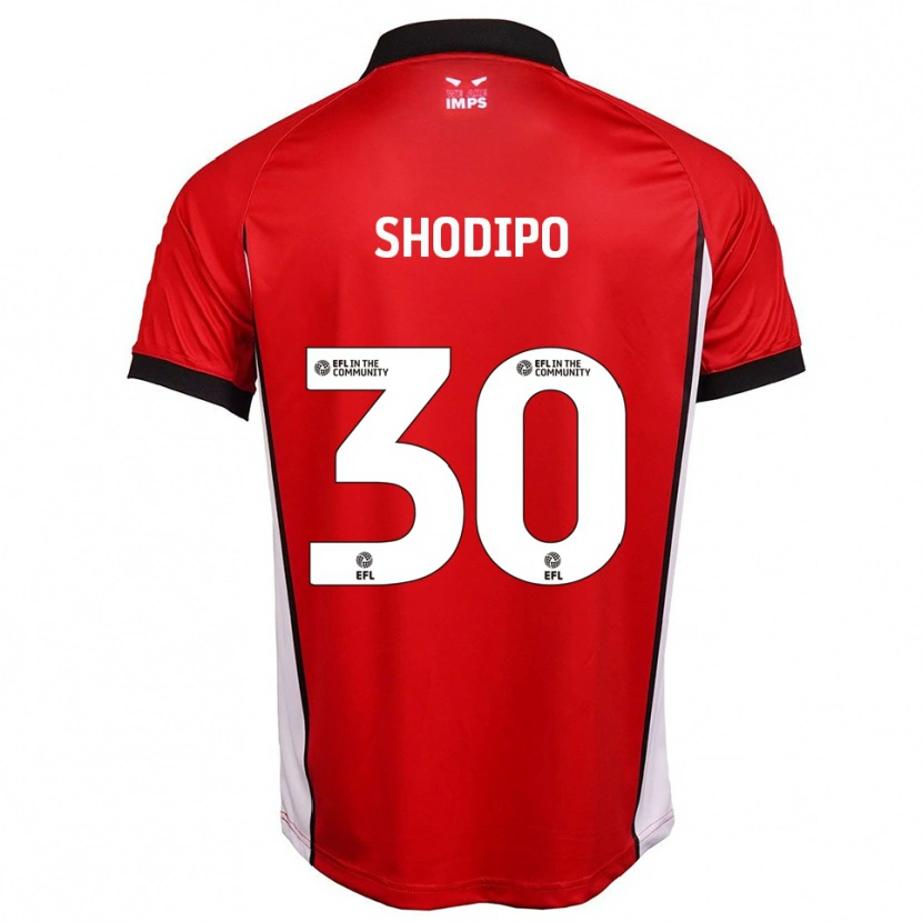 Danxen Børn Olamide Shodipo #30 Rød Hvid Hjemmebane Spillertrøjer 2025/26 Trøje T-Shirt