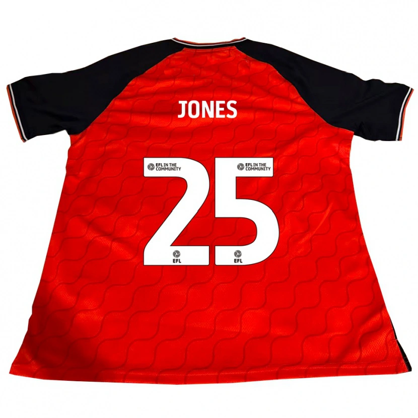 Danxen Børn Isaiah Jones #25 Orange Sort Hvid Hjemmebane Spillertrøjer 2025/26 Trøje T-Shirt