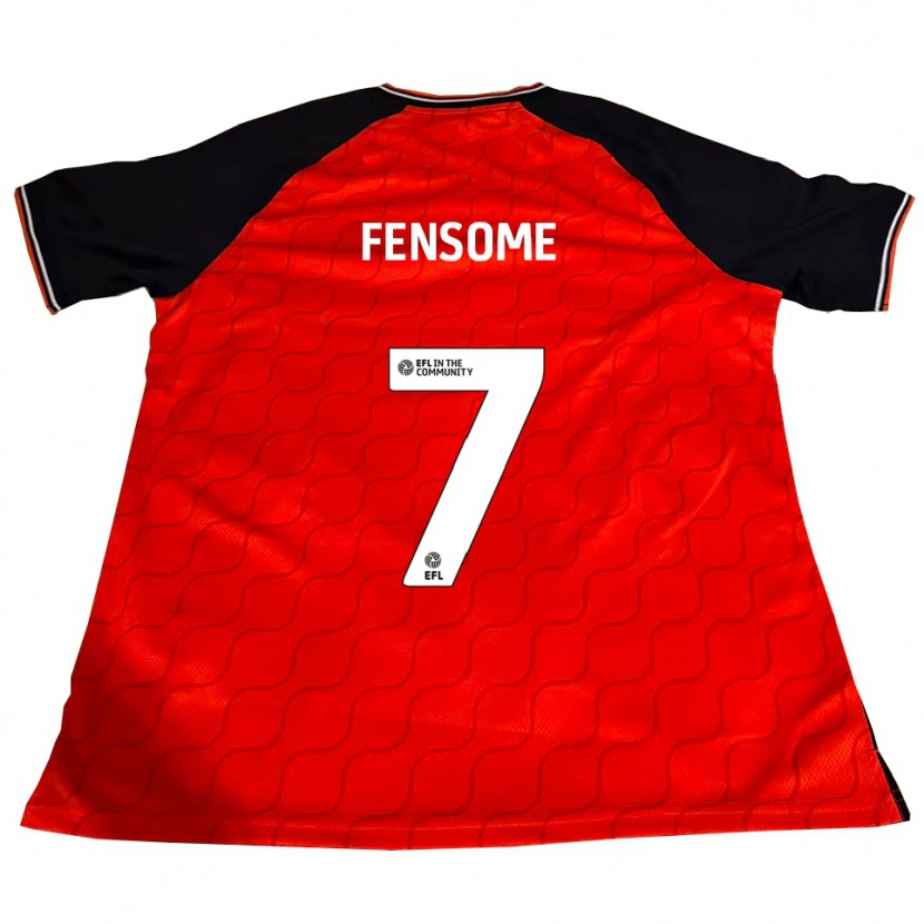 Danxen Børn Tash Fensome #7 Orange Sort Hvid Hjemmebane Spillertrøjer 2025/26 Trøje T-Shirt