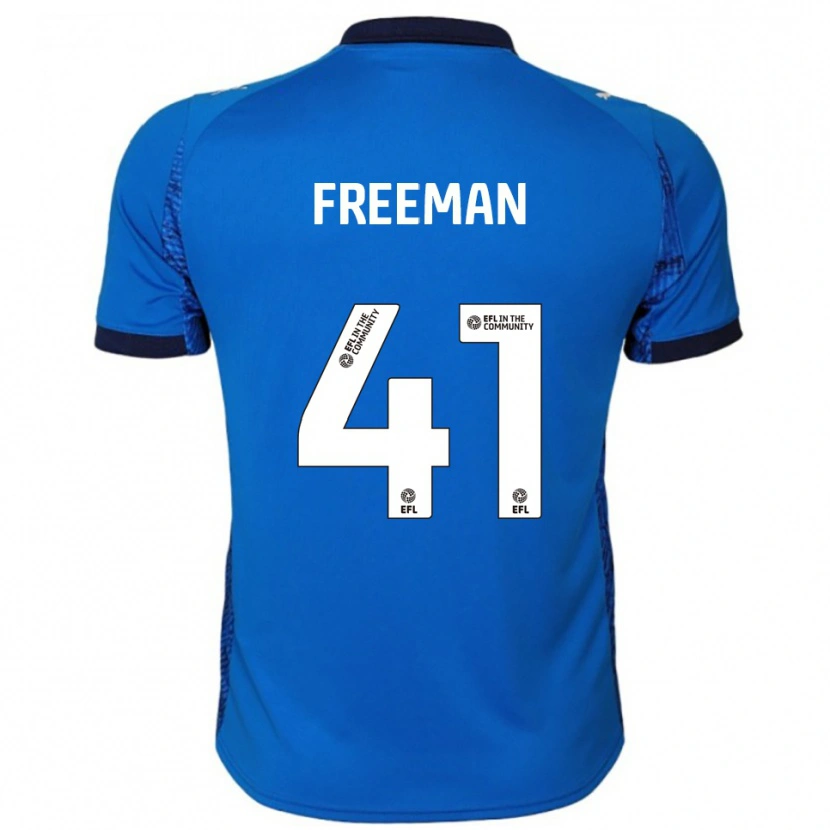 Danxen Børn Noah Freeman #41 Blå Hvid Hjemmebane Spillertrøjer 2025/26 Trøje T-Shirt