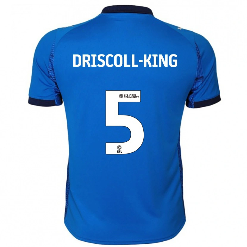 Danxen Børn Evie Driscoll-King #5 Blå Hvid Hjemmebane Spillertrøjer 2025/26 Trøje T-Shirt