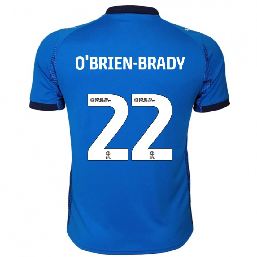 Danxen Børn Donay O'brien-Brady #22 Blå Hvid Hjemmebane Spillertrøjer 2025/26 Trøje T-Shirt