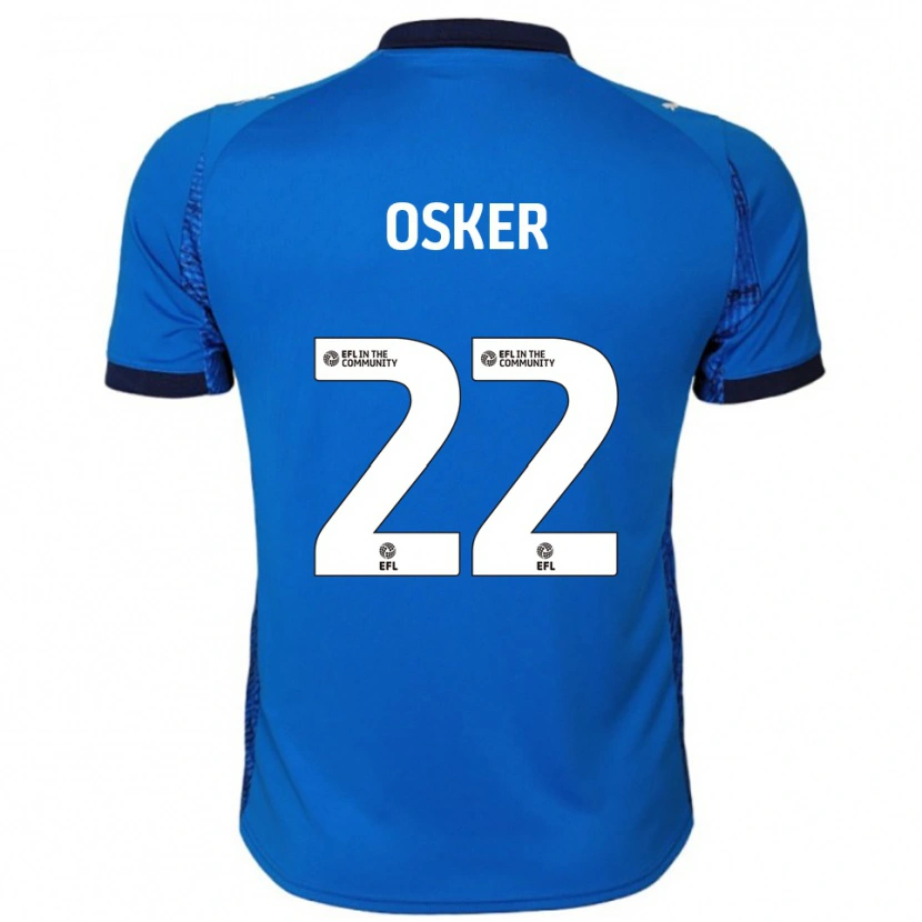 Danxen Børn Edyn Osker #22 Blå Hvid Hjemmebane Spillertrøjer 2025/26 Trøje T-Shirt