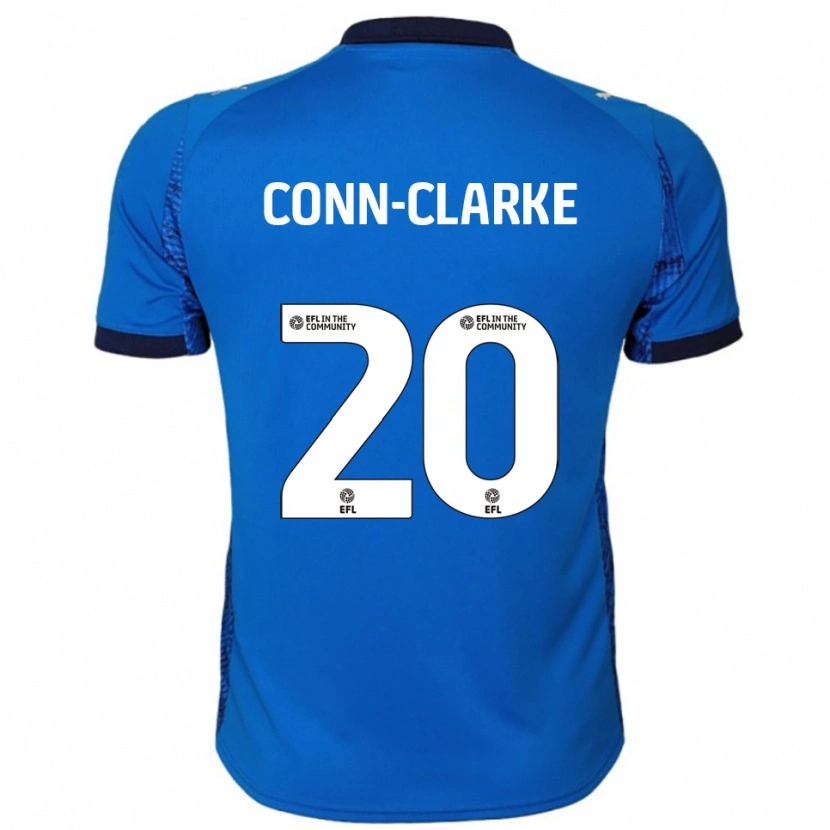 Danxen Børn Chris Conn-Clarke #20 Blå Hvid Hjemmebane Spillertrøjer 2025/26 Trøje T-Shirt