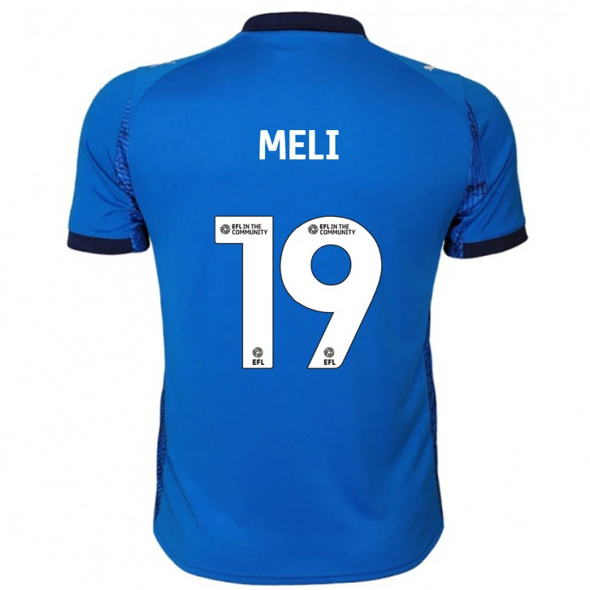 Danxen Børn Emily Meli #19 Blå Hvid Hjemmebane Spillertrøjer 2025/26 Trøje T-Shirt