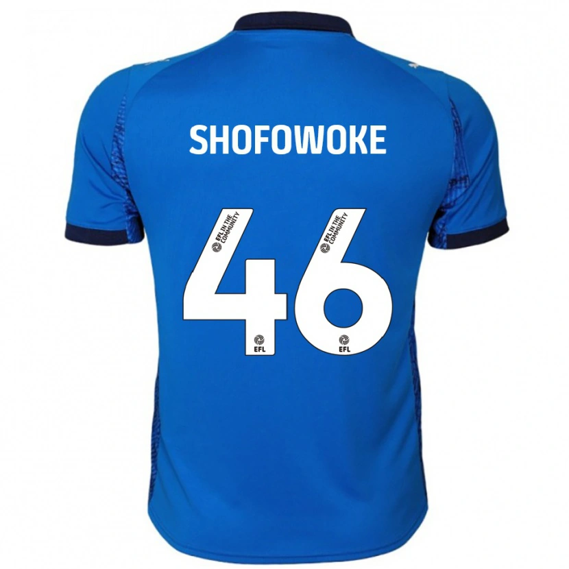 Danxen Børn Boluwatife Shofowoke #46 Blå Hvid Hjemmebane Spillertrøjer 2025/26 Trøje T-Shirt