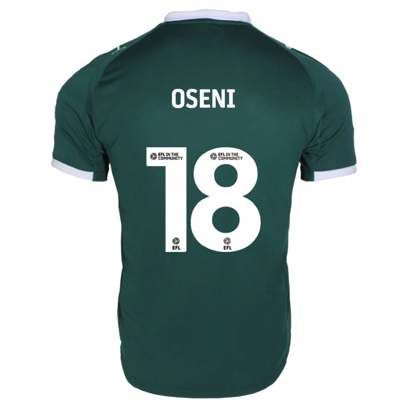 Danxen Børn Owen Oseni #18 Grøn Hvid Hjemmebane Spillertrøjer 2025/26 Trøje T-Shirt
