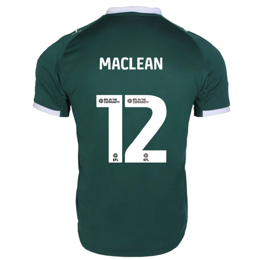 Danxen Børn Toby Maclean #12 Grøn Hvid Hjemmebane Spillertrøjer 2025/26 Trøje T-Shirt