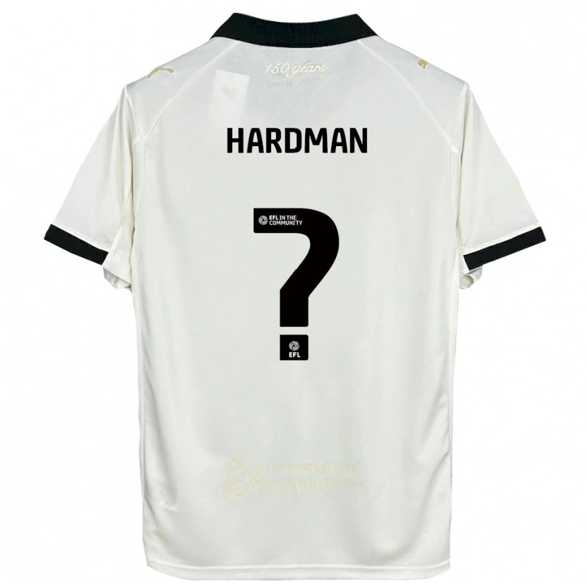 Danxen Børn Rayah Hardman #0 Off-White Sort Hjemmebane Spillertrøjer 2025/26 Trøje T-Shirt