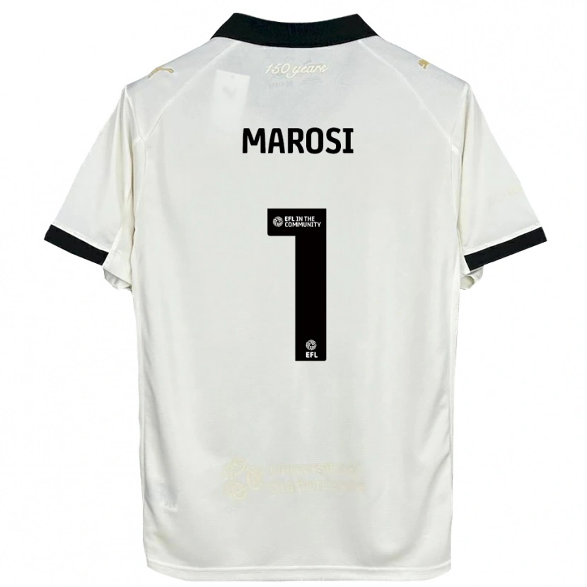 Danxen Børn Marko Marosi #1 Off-White Sort Hjemmebane Spillertrøjer 2025/26 Trøje T-Shirt