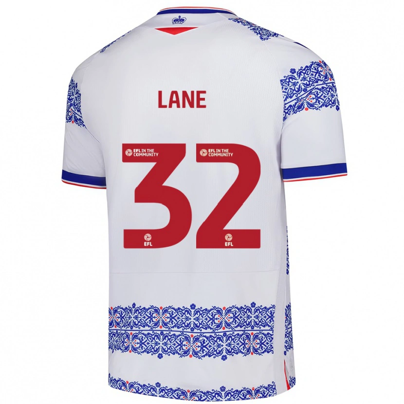 Danxen Børn Paddy Lane #32 Hvid Blå Hjemmebane Spillertrøjer 2025/26 Trøje T-Shirt