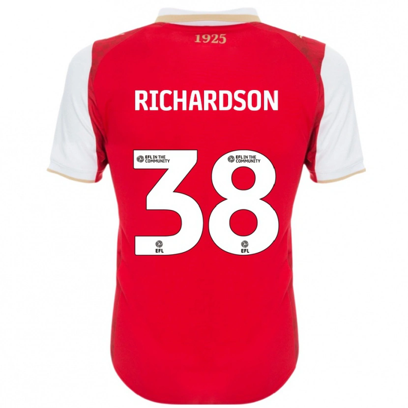 Danxen Børn Kane Richardson #38 Rød Hvid Hjemmebane Spillertrøjer 2025/26 Trøje T-Shirt