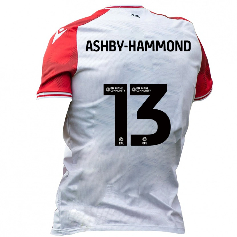 Danxen Børn Taye Ashby-Hammond #13 Hvid Rød Hjemmebane Spillertrøjer 2025/26 Trøje T-Shirt